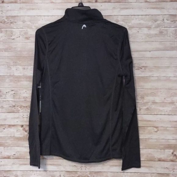 HEAD 1/2 Zip Up Pullover Workout Jacket Top Large - Picture 9 of 12